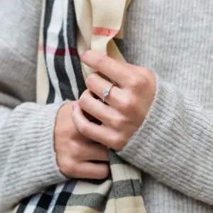 Gold engagement ring with moonstone DARLEEN Thumbnail