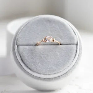 Gold engagement ring with moonstone DARLEEN Thumbnail