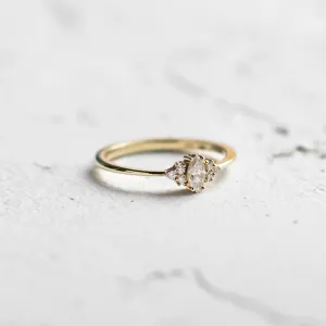 Romantic engagement ring with diamonds MILLIANA Thumbnail
