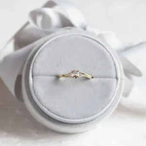 Delicate gold ring with morganite ROSALIS Thumbnail