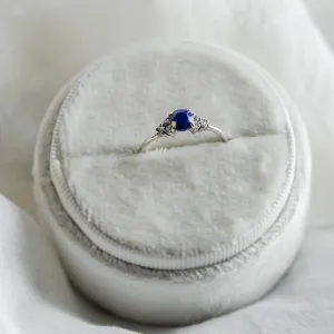 Gold ring with central lapis lazuli and diamonds ROYAL Thumbnail