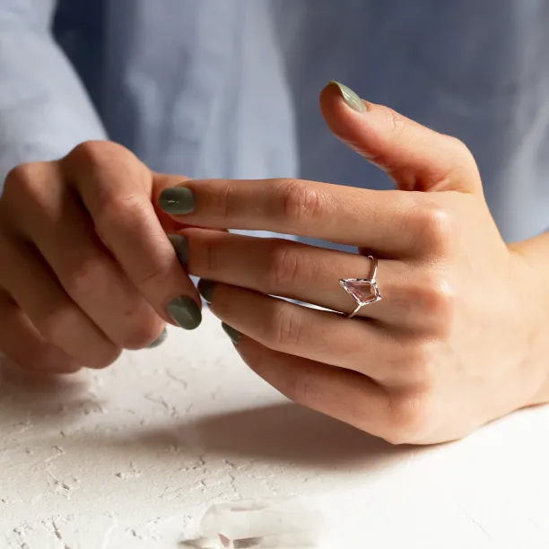 Gold ring with ametrine in kite shape ADELE Image