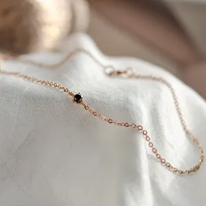 Minimalist jewelry collection with black diamond DUNCAN Thumbnail