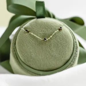 Minimalist jewelry collection with black diamond DUNCAN Thumbnail