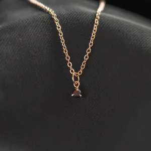 Minimalist necklace with black diamond CALIBAN Thumbnail