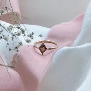 Original ring with salt'n'pepper diamond JACKIE Thumbnail