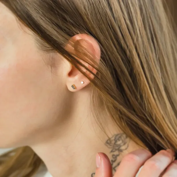 Decent earrings with salt and pepper diamonds PEPPE Image