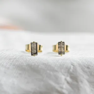 Decent earrings with salt and pepper diamonds PEPPE Thumbnail