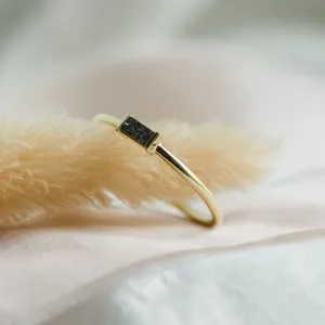 Ring in art deco style with salt'n'pepper diamond RODEO Thumbnail