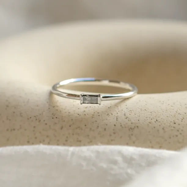 Ring in art deco style with salt'n'pepper diamond RODEO Image