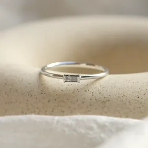 Ring in art deco style with salt'n'pepper diamond RODEO Thumbnail