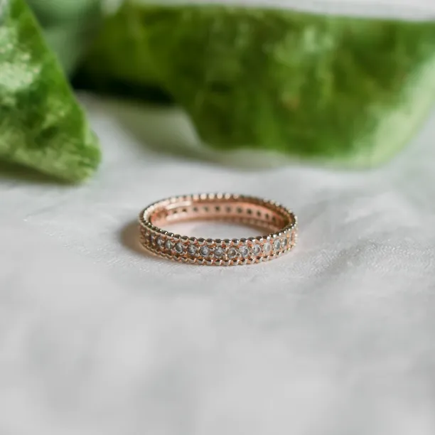 Unusual eternity ring with diamonds PERSEFONA Image