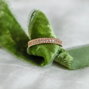 Unusual eternity ring with diamonds PERSEFONA Thumbnail