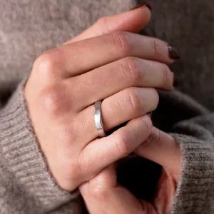 Torn paper edge wedding bands DANTE Thumbnail