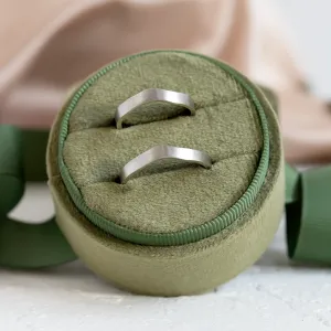 Matte irregular wedding bands ELISE Thumbnail