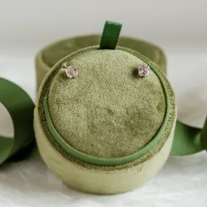 Morganite in gold earrings PENELOPE Thumbnail