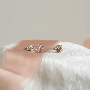 Morganite in gold earrings PENELOPE Thumbnail