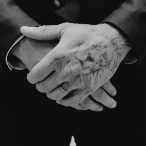 Black hammered wedding bands in organic shape GOLEM Thumbnail