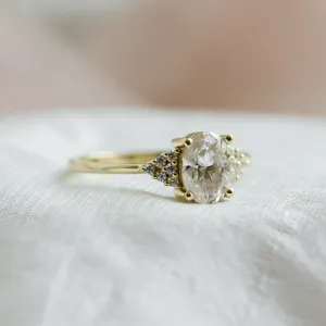 Luxury engagement ring with moissanites JOSEPHINE Thumbnail