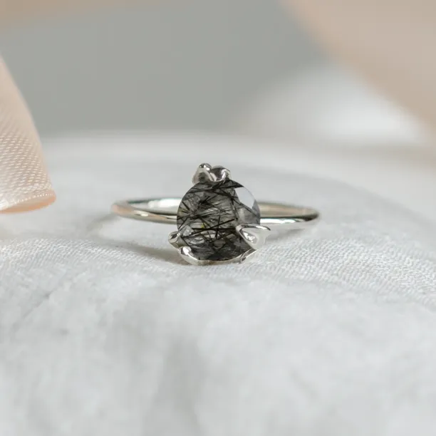 Organic ring with rutilated quartz ODIN Image