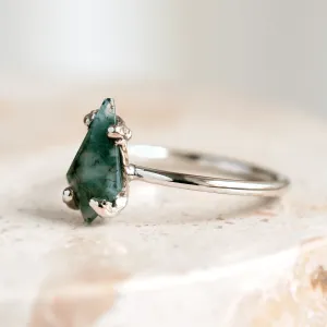 Fantasy ring with kite moss agate SAMU Thumbnail