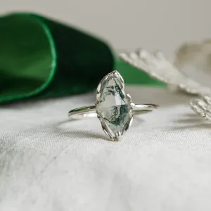 Original engagement ring with moss agate GIANA Thumbnail