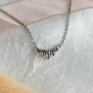 Gold salt and pepper diamond necklace PAVONE Thumbnail