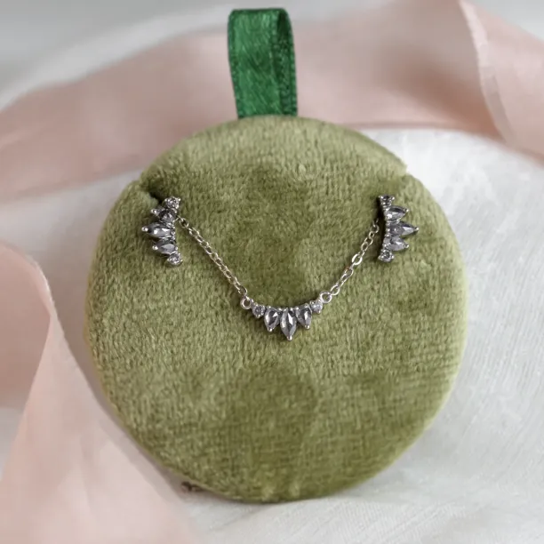 Gold salt and pepper diamond necklace PAVONE Image