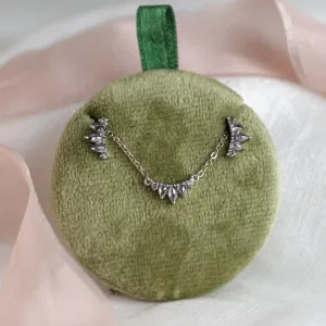 Gold salt and pepper diamond necklace PAVONE Thumbnail