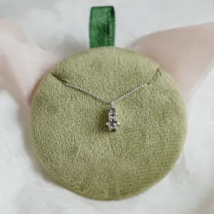 Necklace with unusual salt and pepper diamonds GEORGINA Thumbnail