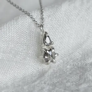 Necklace with unusual salt and pepper diamonds GEORGINA Thumbnail