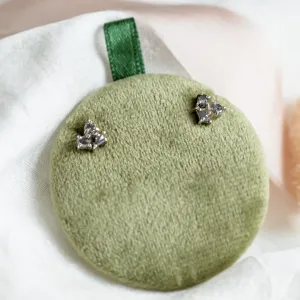 Cluster earrings with salt and pepper diamonds GRAPPOLO Thumbnail