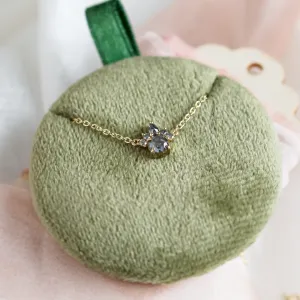 Gold neklace with salt and pepper diamonds ASTRAL Thumbnail