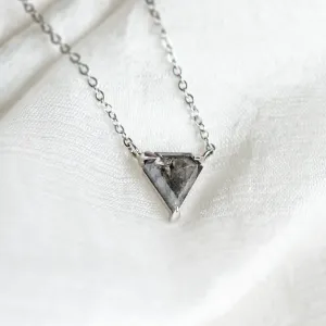 Gold necklace with superman salt and pepper diamond CANBERRA Thumbnail