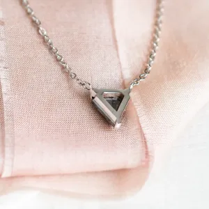 Gold necklace with superman salt and pepper diamond CANBERRA Thumbnail