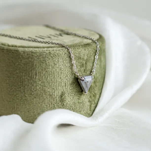 Gold necklace with superman salt and pepper diamond CANBERRA Image