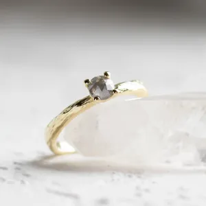 Branch ring with salt and pepper diamond DREMO Thumbnail