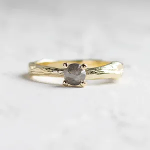 Branch ring with salt and pepper diamond DREMO Thumbnail