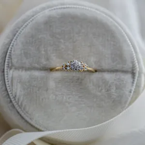 Pavé engagement ring with moissanites BOWIE Thumbnail