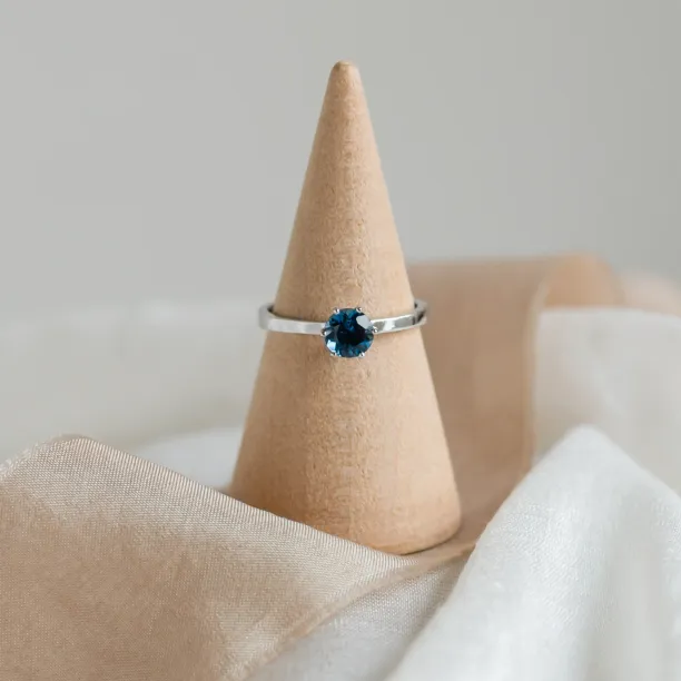Engagement ring with london blue topaz BLAINN Image