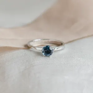 Engagement ring with london blue topaz BLAINN Thumbnail