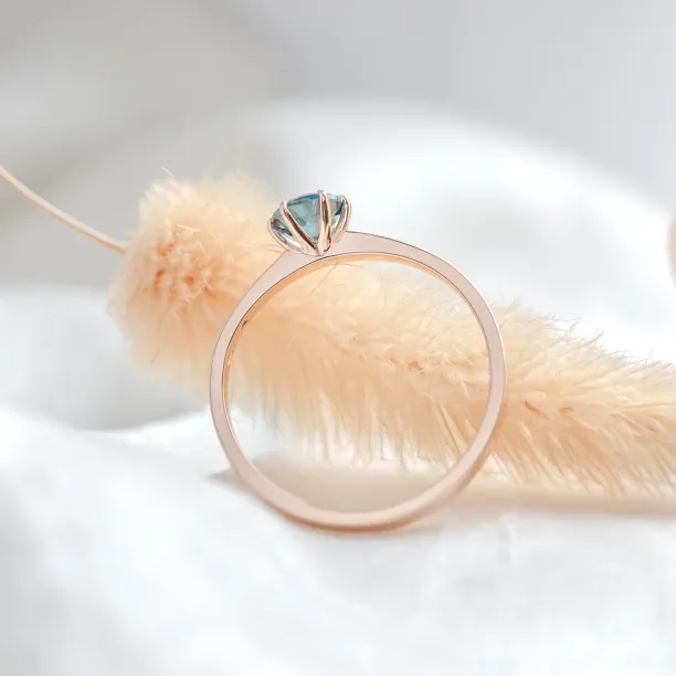 Engagement ring with london blue topaz BLAINN Image