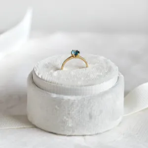 Engagement ring with london blue topaz BLAINN Thumbnail