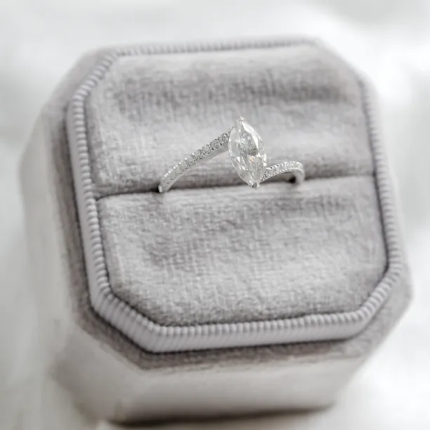 Engagement ring with marquise moissanite ELEGY Image
