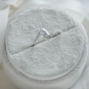 Engagement ring with marquise moissanite ELEGY Thumbnail