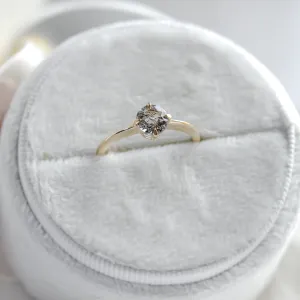 Minimalist engagement ring with rutilated quartz OLA Thumbnail