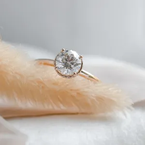 Luxury engagement ring with moissanites TANIA Thumbnail