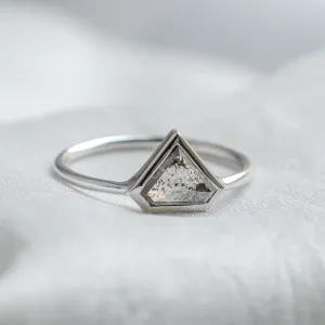 Gold ring with superman salt and pepper diamond HERO Thumbnail