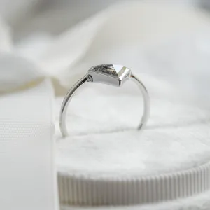 Gold ring with superman salt and pepper diamond HERO Thumbnail