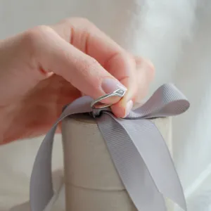 Ring with hammered surface and salt and pepper diamond DART Thumbnail